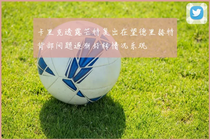 卡里克透露芒特复出在望德里赫特背部问题逐渐好转情况乐观